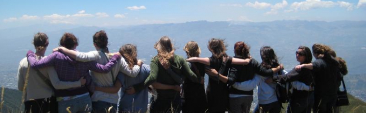 Study abroad students in Quito, Ecuador