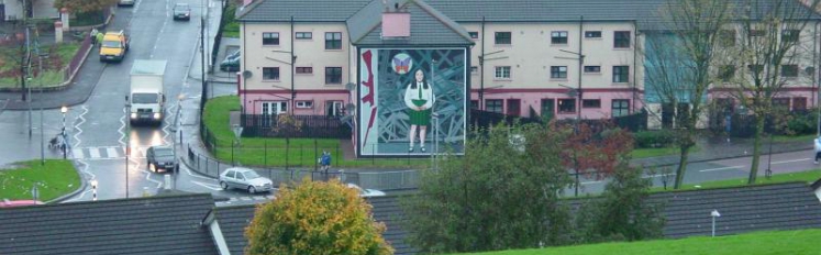 Study abroad Northern Ireland students' photo of mural in Derry/Londonderry