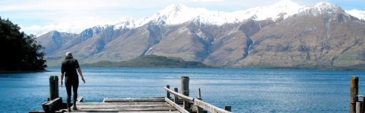 HECUA study abroad students swimming in New Zealand