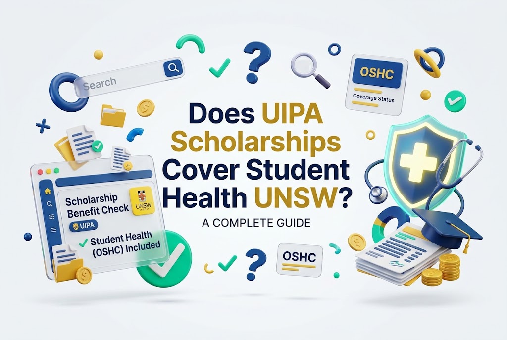 does uipa scholarships cover student health unsw
